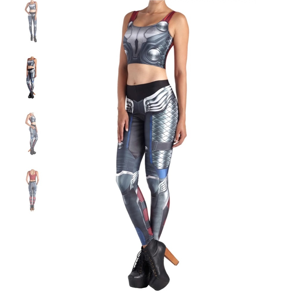 Thor inspired leggings and crop top